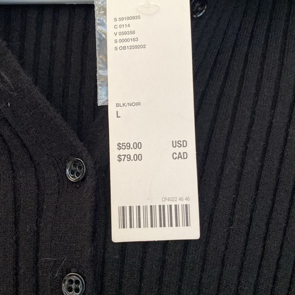 Urban Outfitters black ribbed sweater. NWT - Picture 3 of 3
